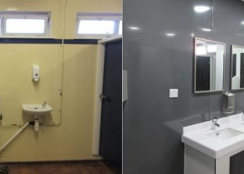 Refurbishment transforms toilets at Sellafield station