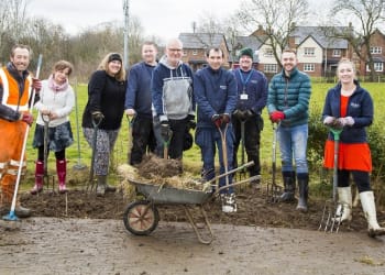 Story Homes Customer Service team offers a helping hand at Eden Valley Hospice