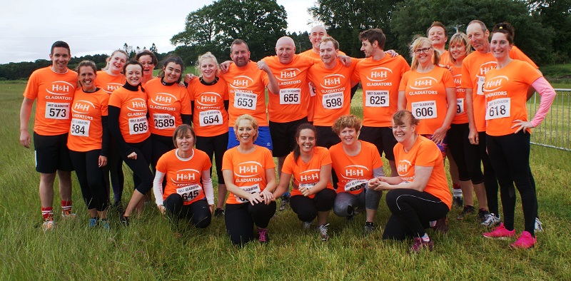 Team H&H ready to tackle the Gelt Gladiator Challenge
