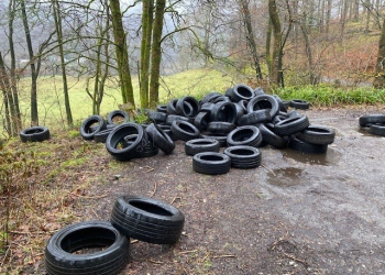 70 tyres dumped at Lake District beauty spot