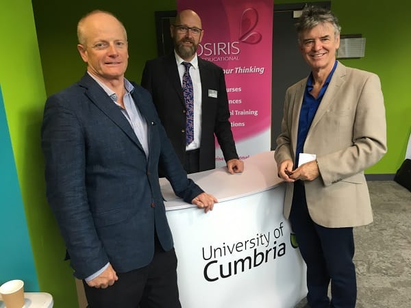 L-R: Pete Boyd, Institute of Education, Stephen Cox, Osiris Educational and Professor John Hattie.