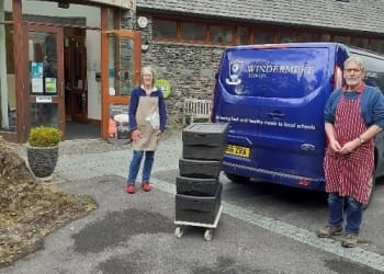 School and parish centre combine to deliver hot meals during lockdown