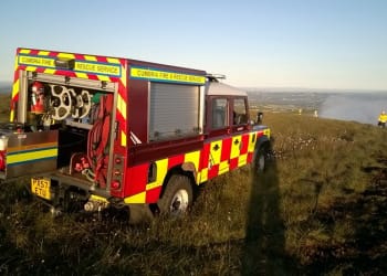 Cumbria’s firefighters help fight huge moorland blaze in Lancashire