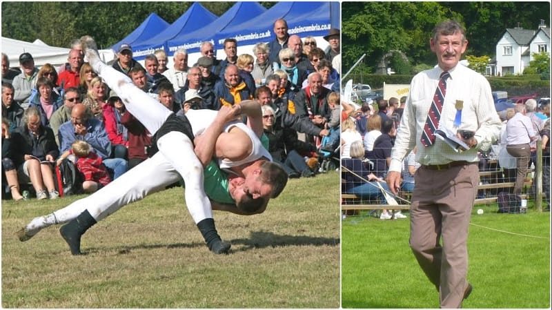 Wrestling at Grasmere Sports and Current Sports Manager, George Gale