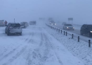 A66 closed after twelve-vehicle pile-up