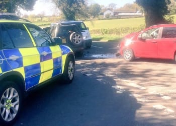 A689 closed after two-vehicle crash