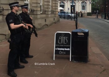 Armed police deployed on Cumbria’s streets