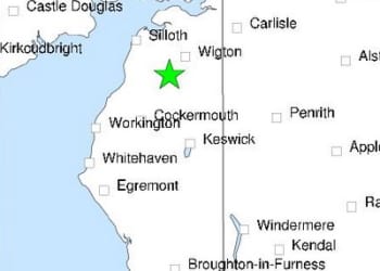 Earthquake detected near Aspatria