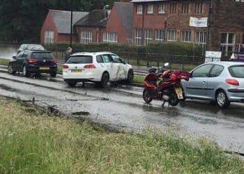 Emergency crews dealing with Carlisle crash