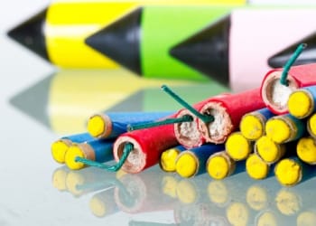 Door damaged in Workington firework attack