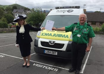 St John Ambulance volunteer recognised for saving lives