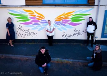 UK’s Number 1 Tattoo Artist creates Mural as Thank You to NHS and Key Workers