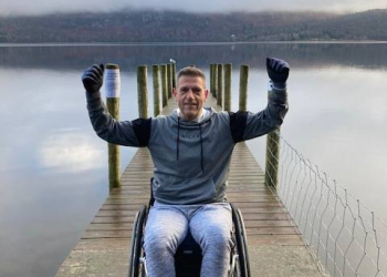 Disabled dad overcomes odds and elements to complete 874-mile challenge