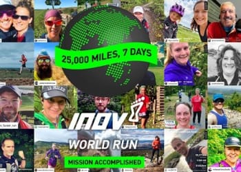 The #inov8worldrun team complete lap of the globe within a week
