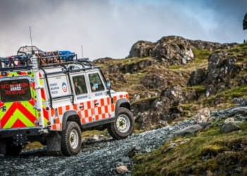 Mountain rescue team callout after man dislocates shoulder