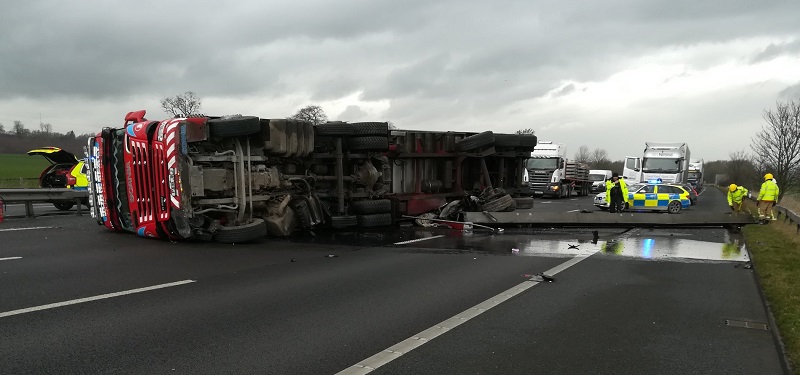 M6 closed after lorry crash cumbriacrack