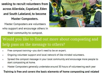 Master Composters are coming to Cumbria