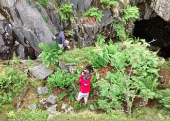 Mountain rescue for lamb trapped in Cumbria quarry tunnel