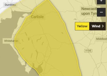 Rain and wind warnings for Cumbria