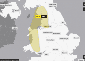 Heavy rain warning issued for Cumbria