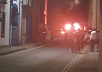 Firefighters tackle Wigton car blaze