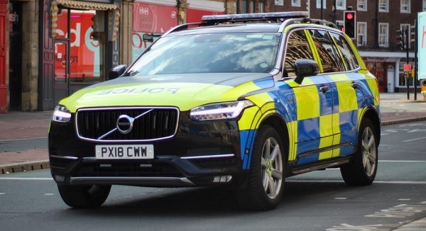 Two wing mirrors were stolen from cars parked at Morrisons in Carlisle. Pictured is a police car on patrol in Carlisle