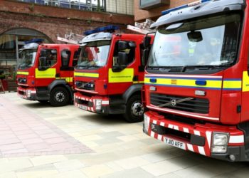 Fire crews tackle car blaze in Barrow