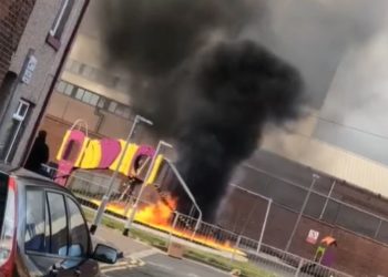Video shows deliberate fire at Barrow playground