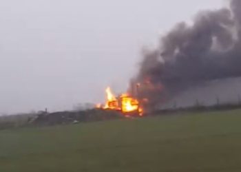 Four fire engines tackling Silloth Industrial Estate blaze