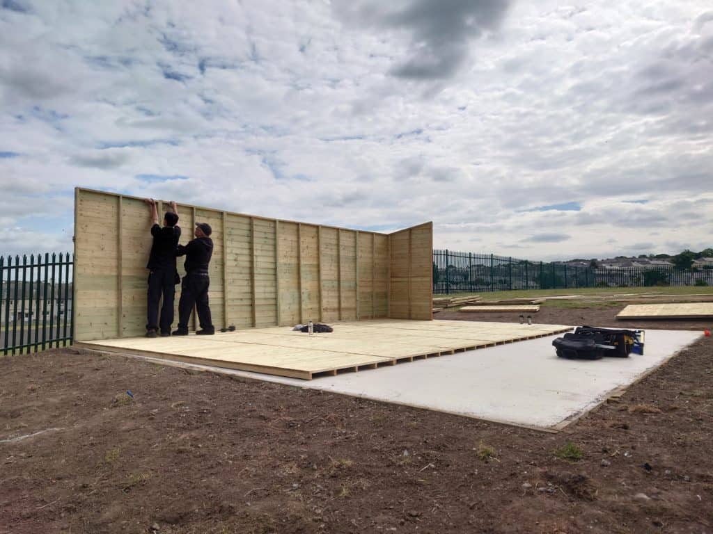 Outdoor classroom and library space has been installed at Ewanrigg Junior School