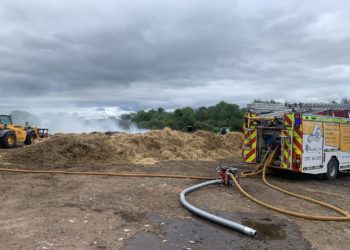Carlisle crews tackle suspected arson involving 50 tonnes of straw near Warwick Road