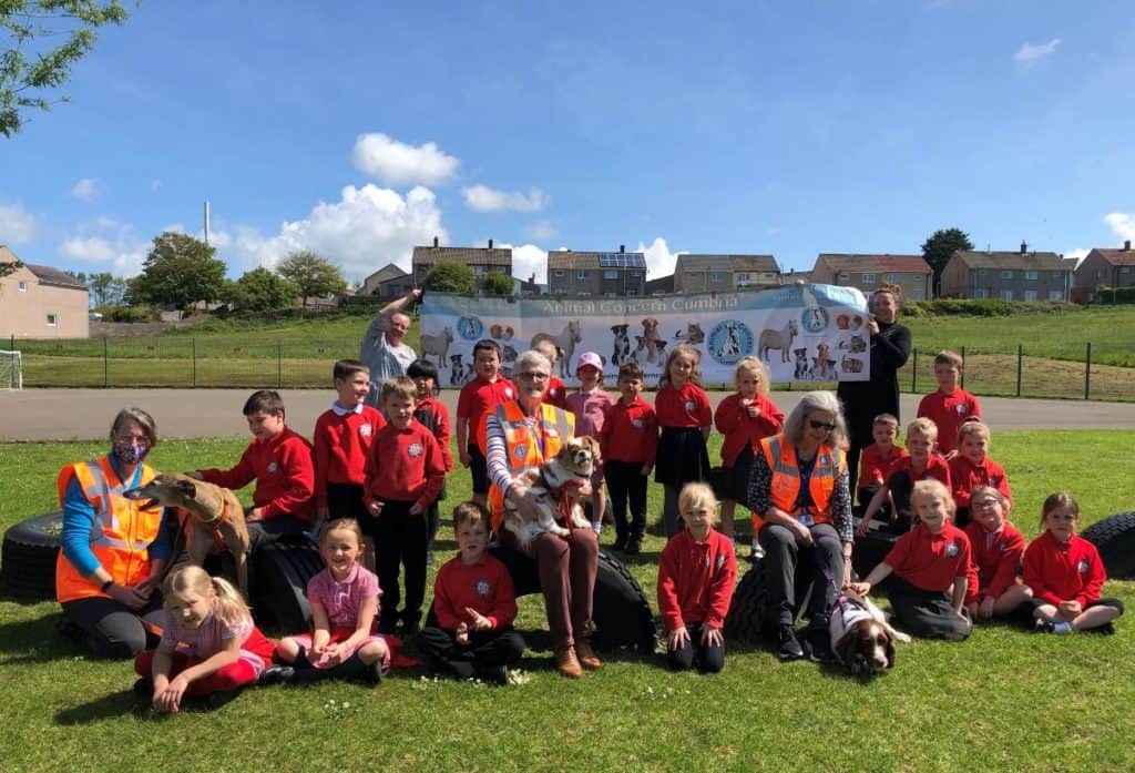 Hensingham Primary School pupils and their guests Animal Concern Cumbria