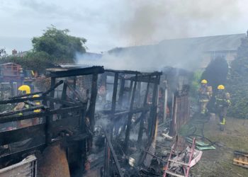 Two casualties rescued from building after large Carlisle fire