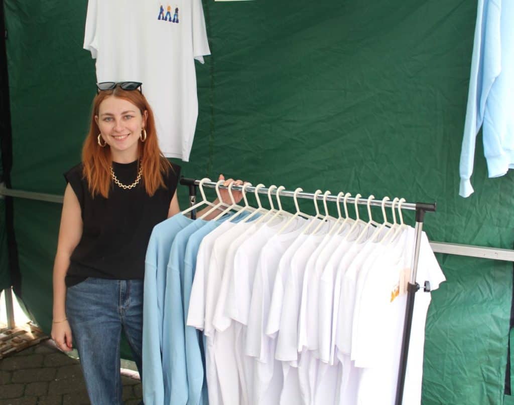 Jodie Morgan at the Young Entrepreneurs Market in Whitehaven