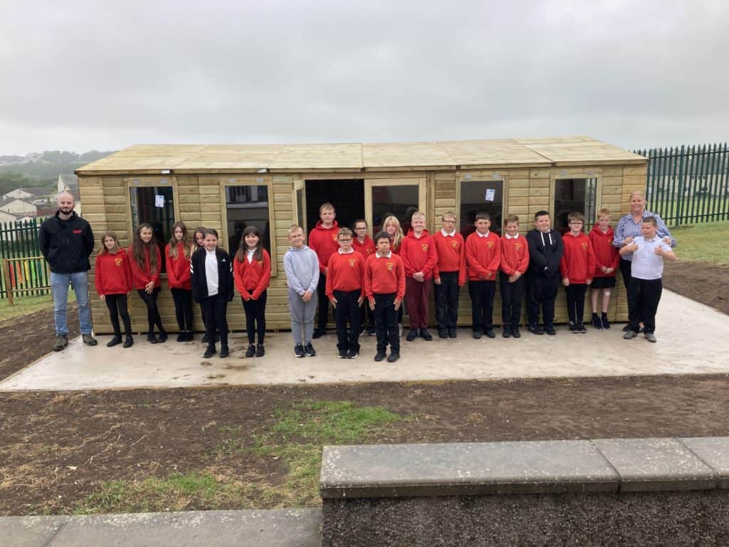 Outdoor classroom and library space has been installed at Ewanrigg Junior School