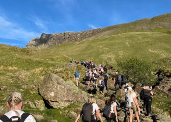 Over 80 people climb Scafell Pike for Hospice at Home West Cumbria