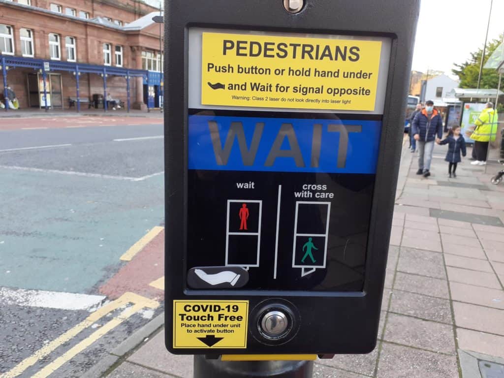 Touch-free technology is to be installed more than 50 pedestrian crossings in Cumbria. SMARTCROSS – a touch-free pedestrian crossing system - was successfully trialled in several locations in Carlisle city centre last year. Teams from Cumbria County Council’s highways service begin work this week on a project to install new touch-free technology into pedestrian crossings across the county