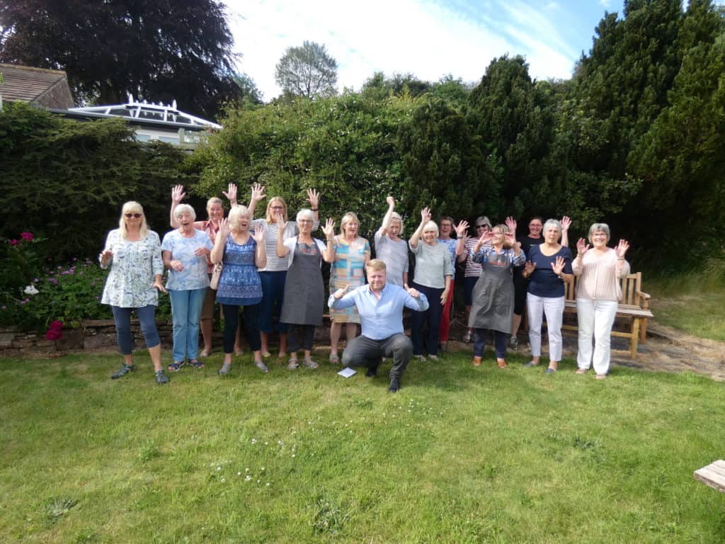 Kirkoswald village shop with volunteers