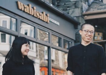 Bing Cao and his wife, Cara Ou, of Wabi Sabi