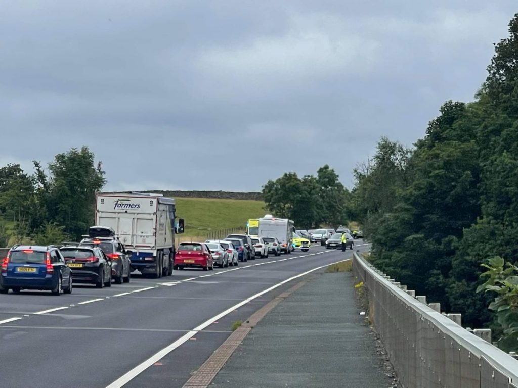 Police have confirmed that there were no life-threatening or life-changing injuries after a crash on the A66. 