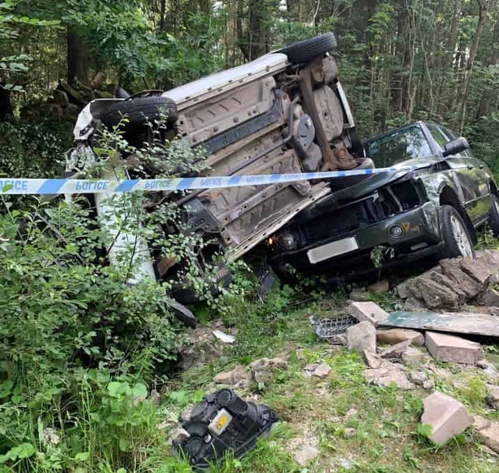 Appleby appliance was mobilised to reports of a two-car crash with multiple people reported trapped near Appleby