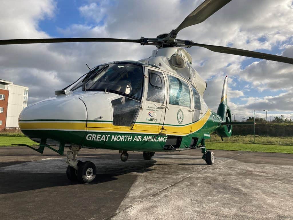 A boy has been airlifted to hospital after a stabbing at Walney School.