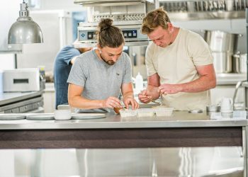 Heft's head chef Tom Dicken and chef patron Kevin Tickle