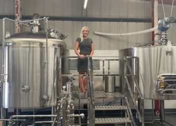Kristy Ridge, of Lakeland Brewhouse at the new facility