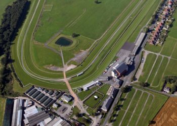 Aerial view of Carlisle Racecourse