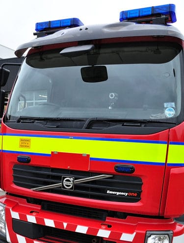 Three fire engines were called to rescue a casualty who had fallen down an embankment at Longlands Lake in Cleator