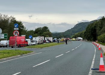 Emergency services are dealing with a crash on the A590