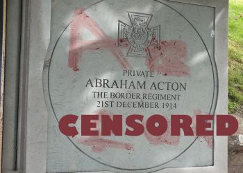 Memorial defaced in Whitehaven