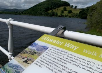 Information boards at Ullswater Steamers