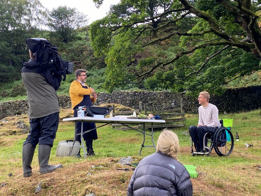 Left to right Ryan Blackburn Old Stamp House & Steve Brown BBC Countryfile at Yew Tree Farm Coniston